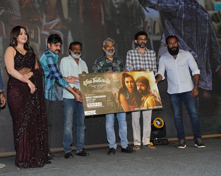 Sree Vishnu Catherine tersa rajamouli at Bhala thandanana Promotions in Hyderabad